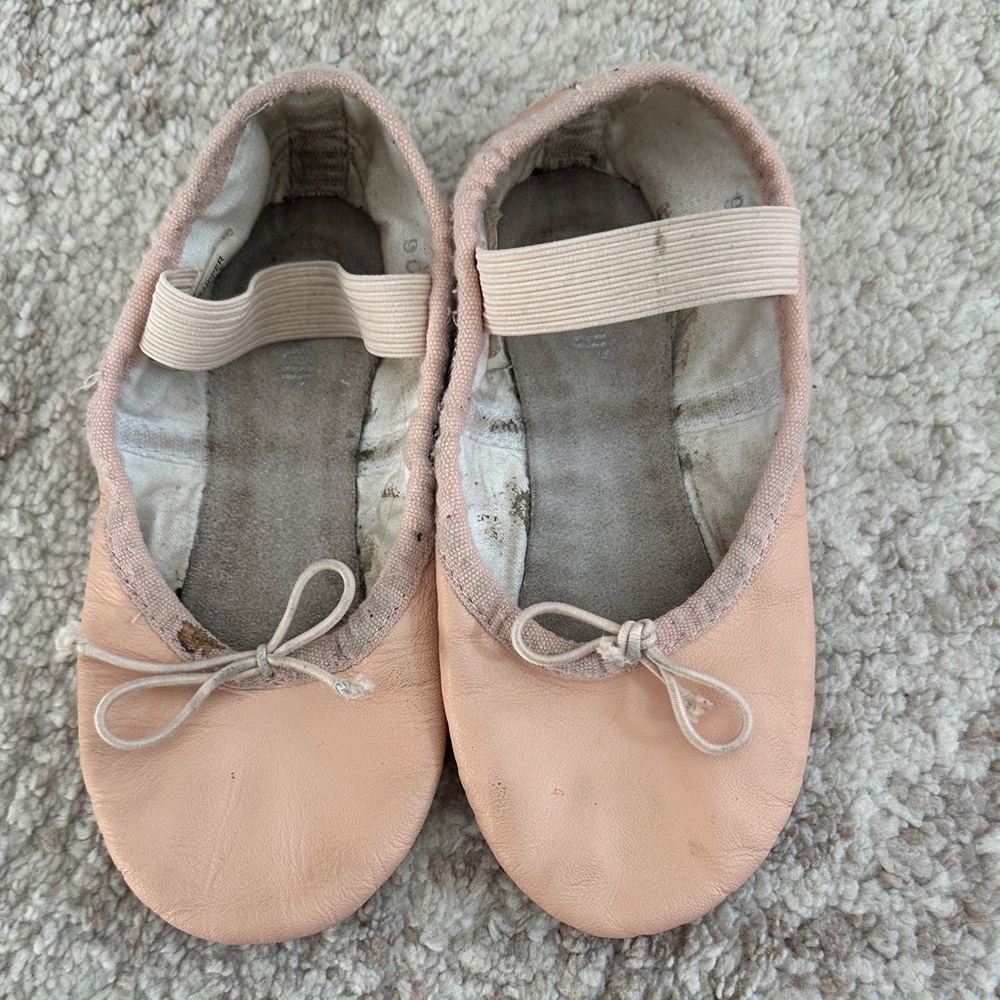 Kids Pink Ballet Shoes